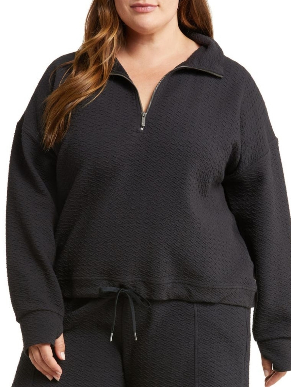 Zella - Nordstrom Brand - Revive Half Zip Pullover Sweatshirt - Size 3X